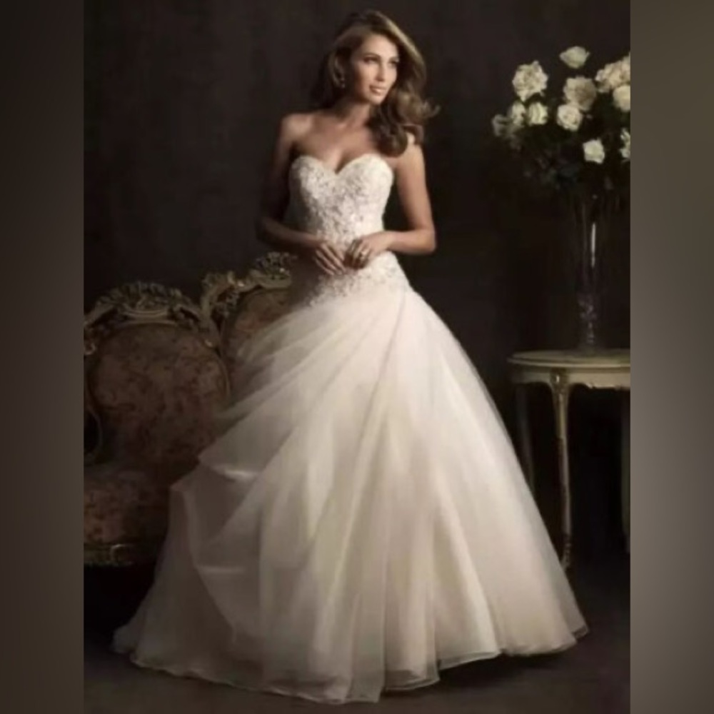 Allure 8901 Bridal Wedding Dress - Size 14 - Champagne - NWT*